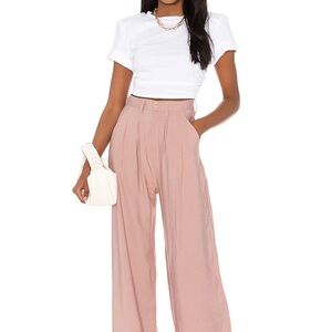NONchalant Blush Wide-Leg Pants